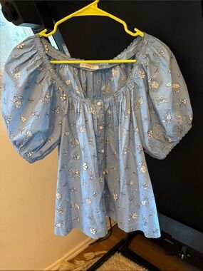 DÔEN Tennessee Top in Sky Bouton De Rose